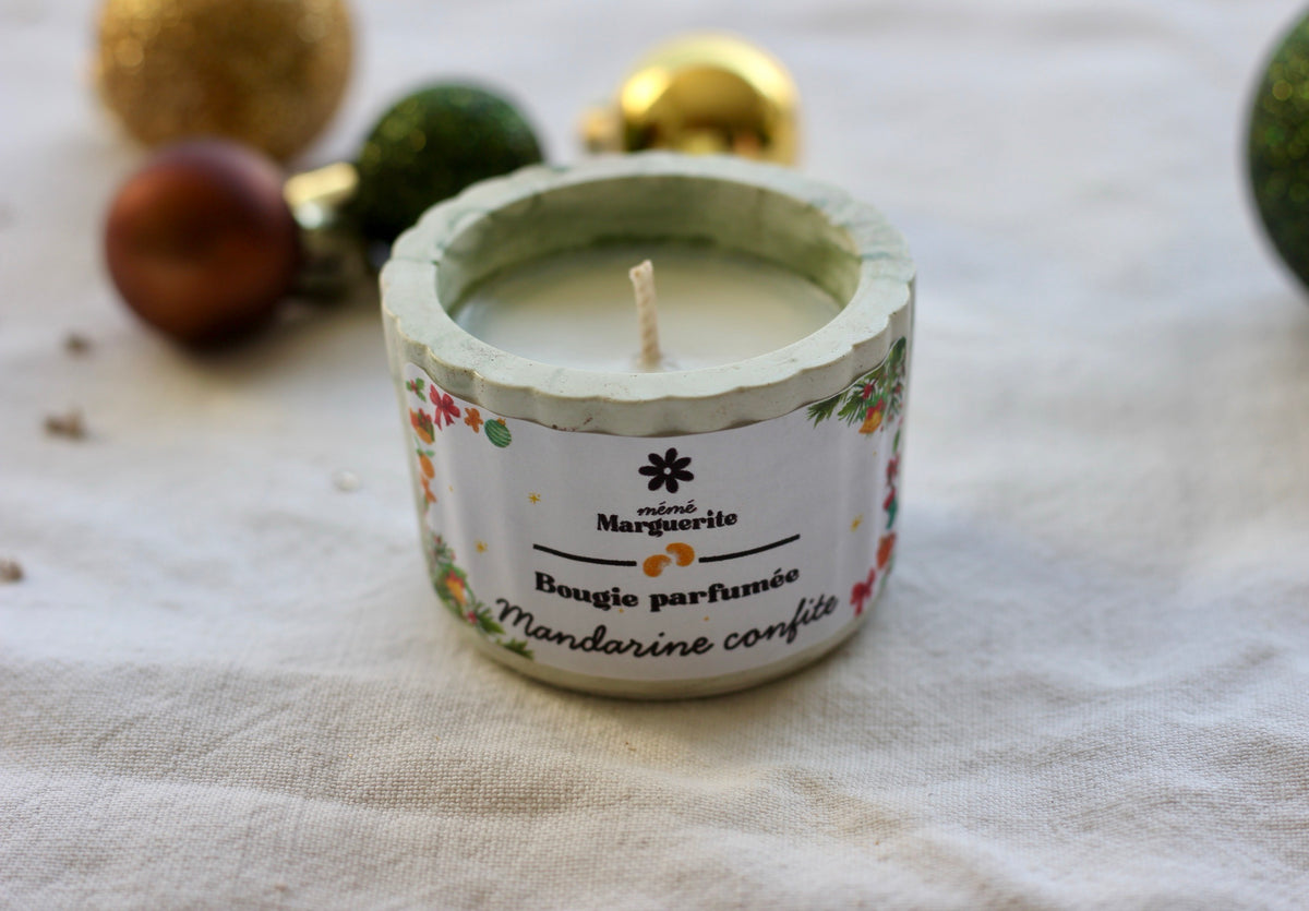 Bougie côtelé - Mandarine confite