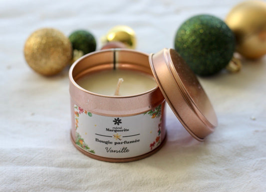 Bougie boîte métal - Vanille