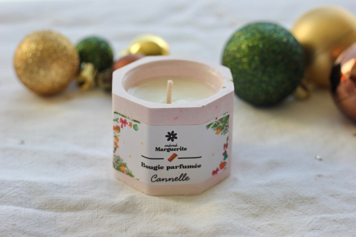 Bougie hexagonale - Cannelle