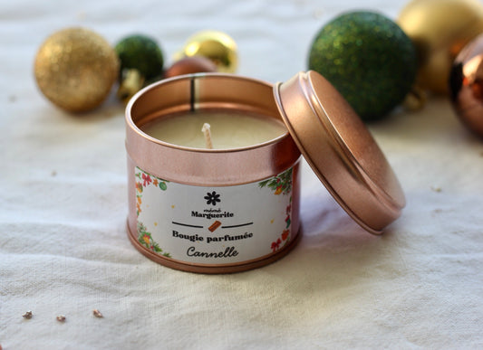 Bougie boîte métal - Cannelle
