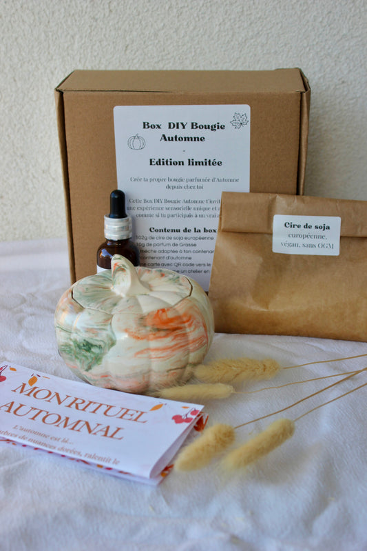 🕯️Box DIY Bougie d'Automne - Citrouille🍁