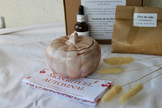 🕯️Box DIY Bougie d'Automne - Citrouille🍁