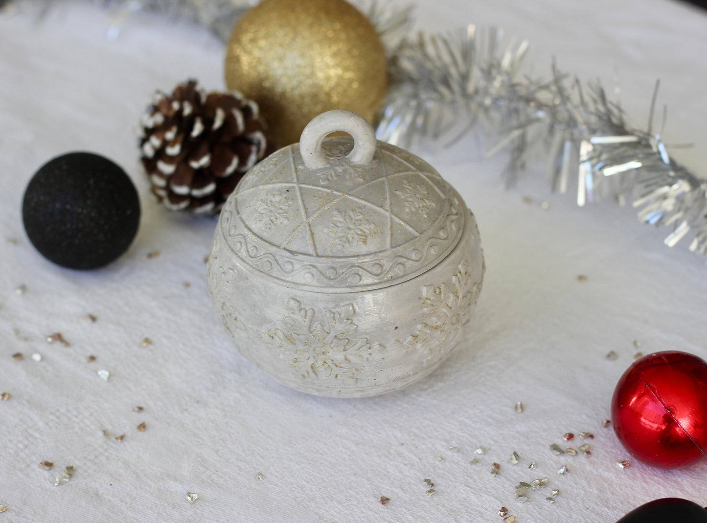 Bougie boule de Noël - Pâte à tartiner