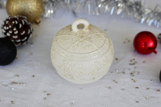 Bougie boule de Noël - Chocolat praliné