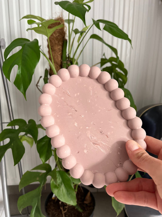 Coupelle ovale à bougie ou à bijoux - Marron ✨