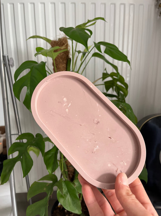 Coupelle ovale simple à bougie ou à bijoux - Marron ✨